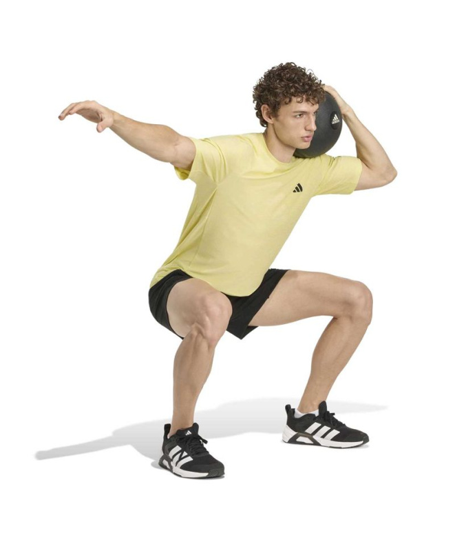 T T-shirt Fitness adidas We Flex T jaune