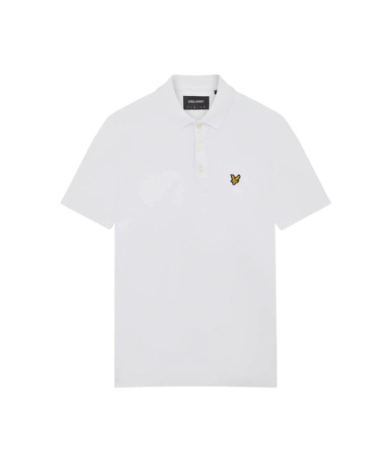 Polo uni Lyle & Scott V1 Homme , blanc