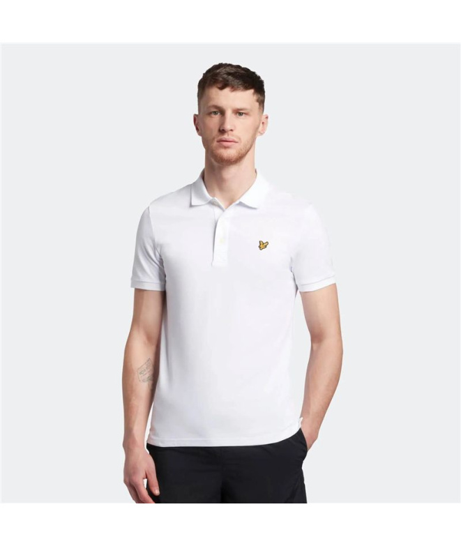 Polo uni Lyle & Scott V1 Homme , blanc