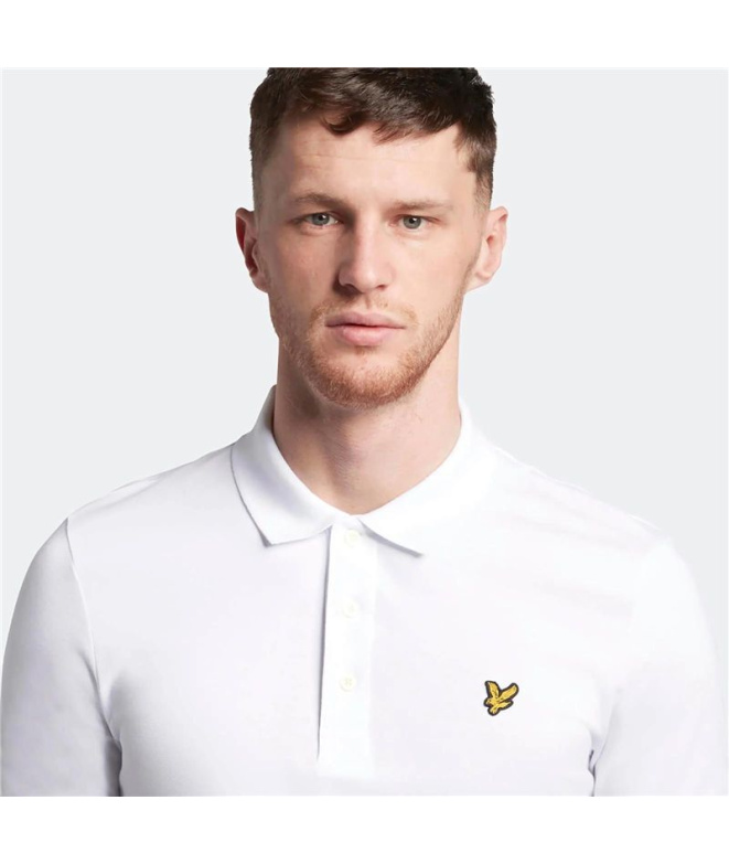 Polo uni Lyle & Scott V1 Homme , blanc
