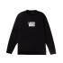 Moletom Vans Stretch Logo Crew Menino preto/branco