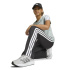 Collants Fitness adidas Jg Tr-Es 3Stripes FL Fille , noir et blanc