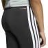 Collants Fitness adidas Jg Tr-Es 3Stripes FL Fille , noir et blanc