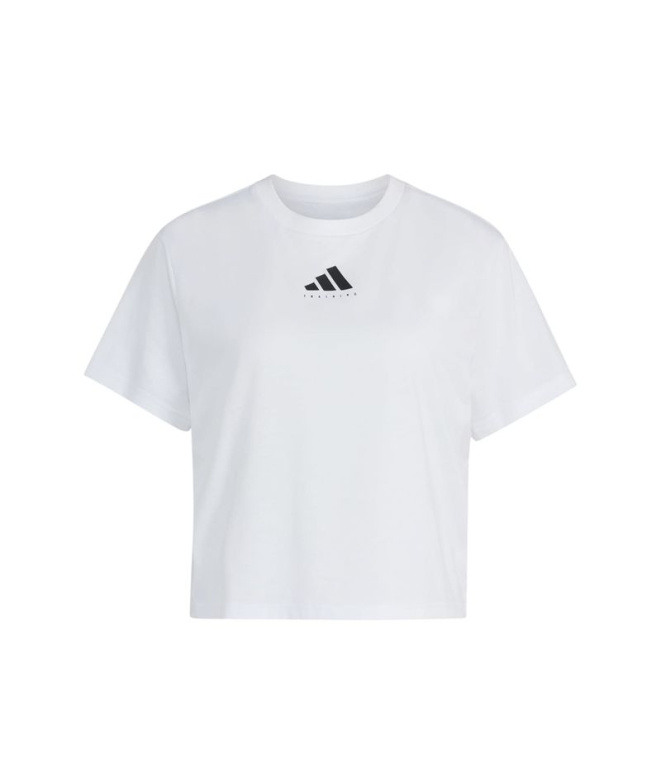 Camiseta de Fitness adidas W Tr Cat G T Blanco