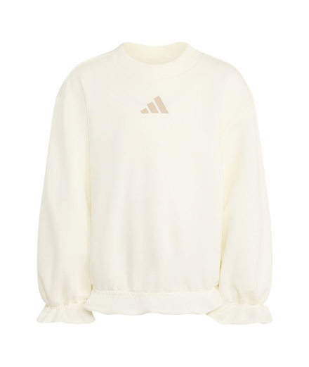 Sudadera adidas Seasonals Ruffles Infantil Blanco