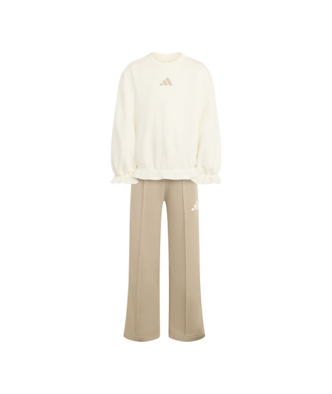 Sweat à volants adidas Seasonals Enfant blanc