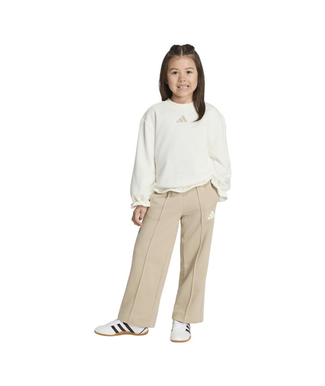 Moletom Infantil adidas Seasonals Ruffles branco