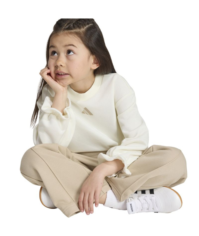 Moletom Infantil adidas Seasonals Ruffles branco