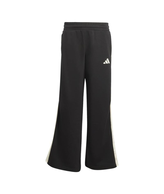 Pantalons adidas Jg Std Wl Fille noir et blanc
