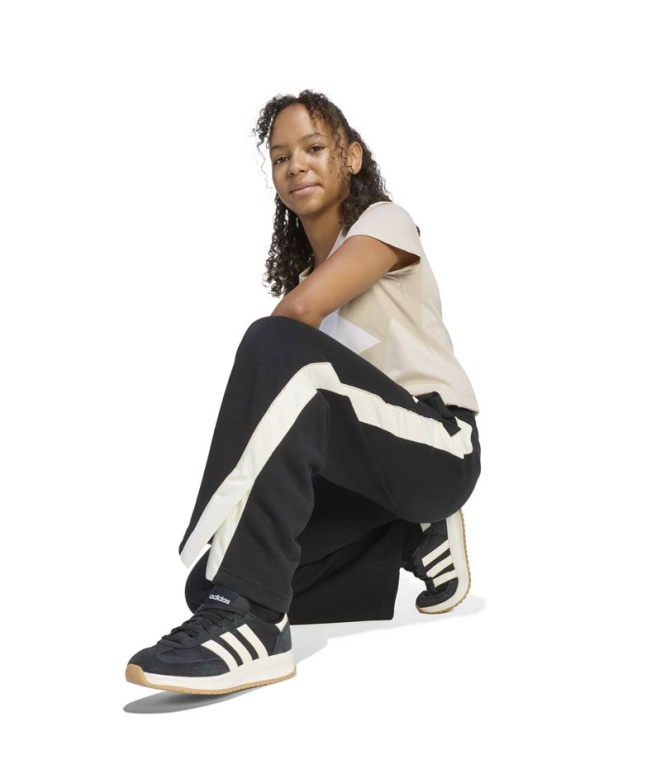 Pantalons adidas Jg Std Wl Fille noir et blanc