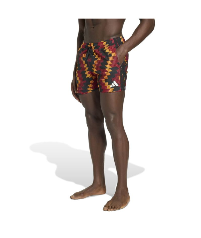 Maillot de bain adidas Fb Aop 5In Doruni/Blanc...