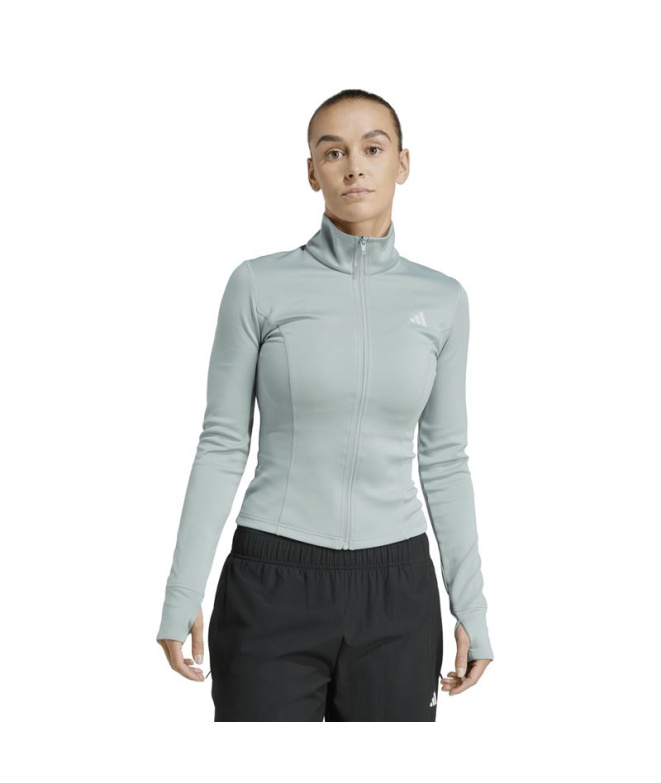 Casaco Fitness Mulher Adidas We Zp Thru Wise...