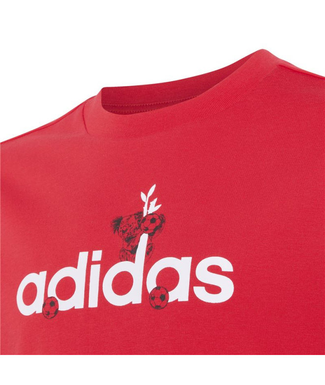 Camiseta vermelha adidas J Sport T 2