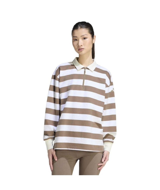 Polo adidas W Sl+ Ft Ls Pl Caqsei/Casbla