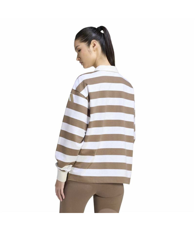 Polo adidas W Sl+ Ft Ls Pl Caqsei/Casbla