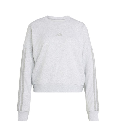 Sudadera adidas Essentials 3-Stripes Mujer Gris