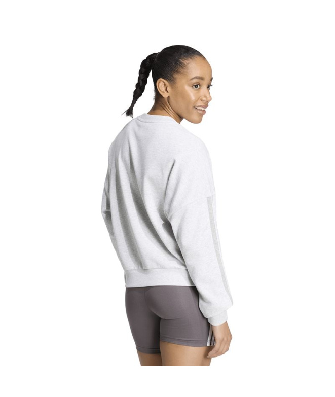 Sweat adidas Essentials à 3 bandes Femme gris