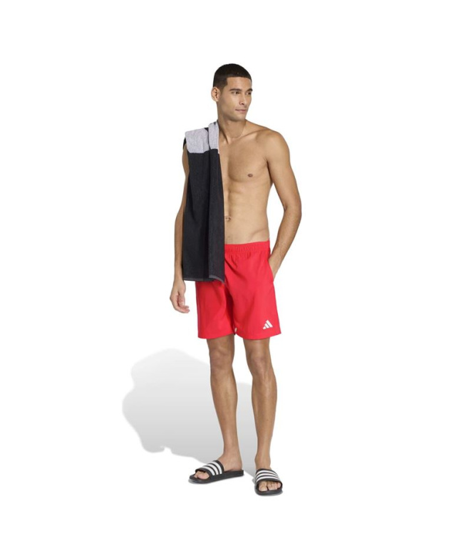 Maillot de bain rouge adidas Ess 8 pouces Homme...