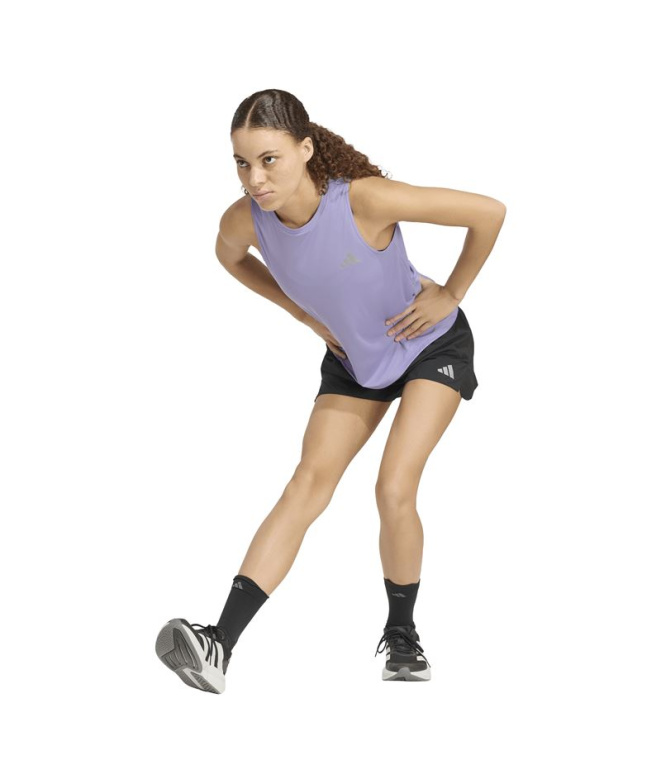 Top Running feminino adidas Essentials, lilás