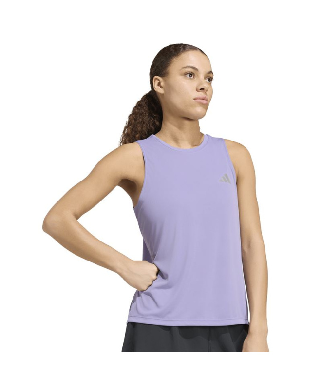 Top Running feminino adidas Essentials, lilás