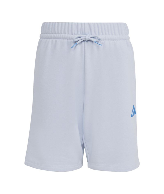 Calça adidas com slogan Infantil azul