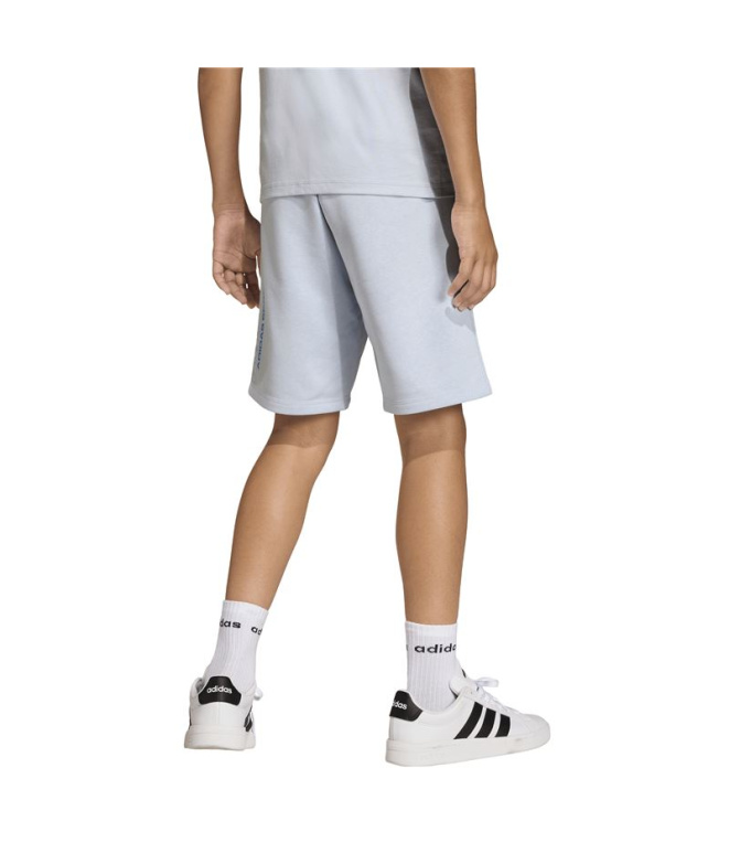 Calça adidas com slogan Infantil azul
