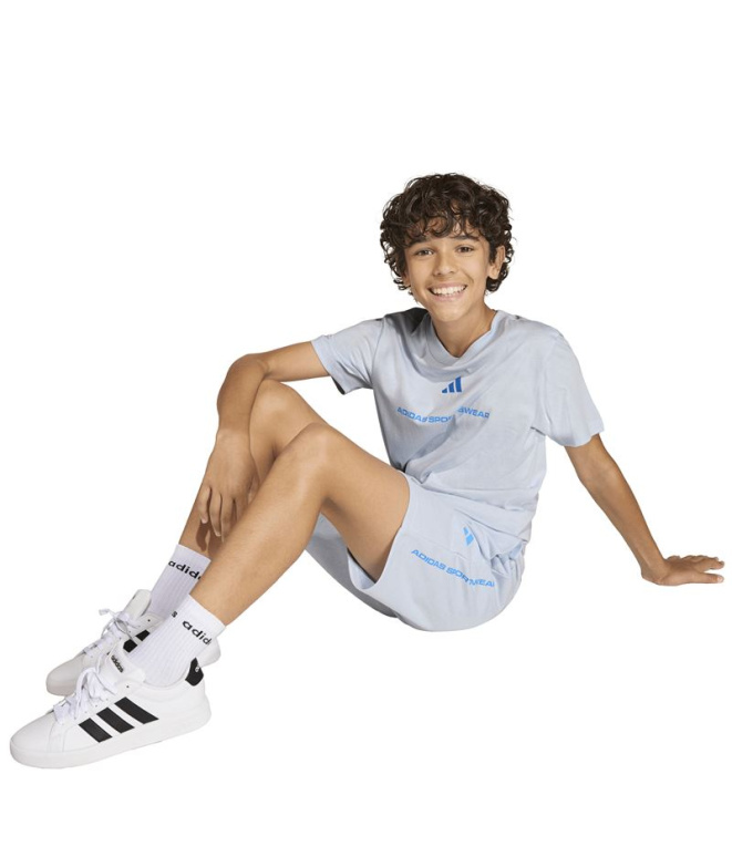 Pantalons adidas à slogan Enfant bleu