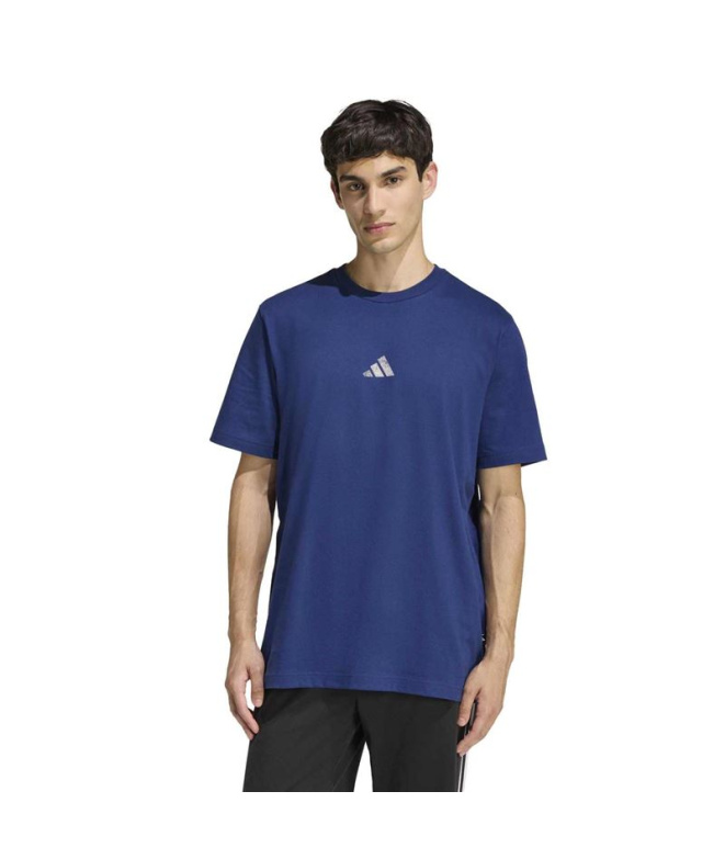 Camiseta adidas Stad Flare Homem azul escuro