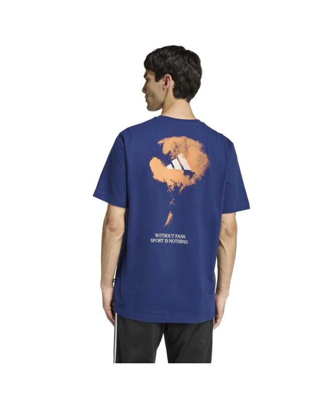 Camiseta adidas Stad Flare Homem azul escuro
