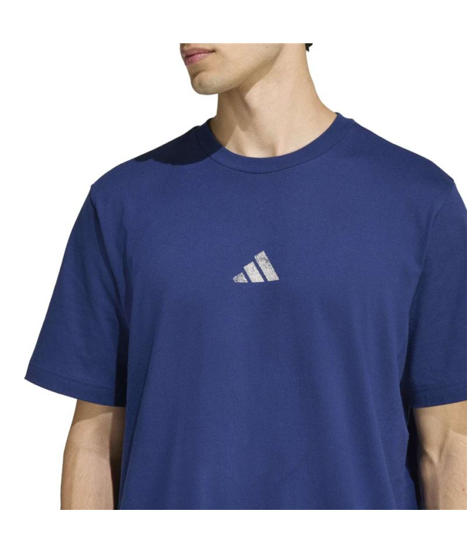 Camiseta adidas Stad Flare Homem azul escuro