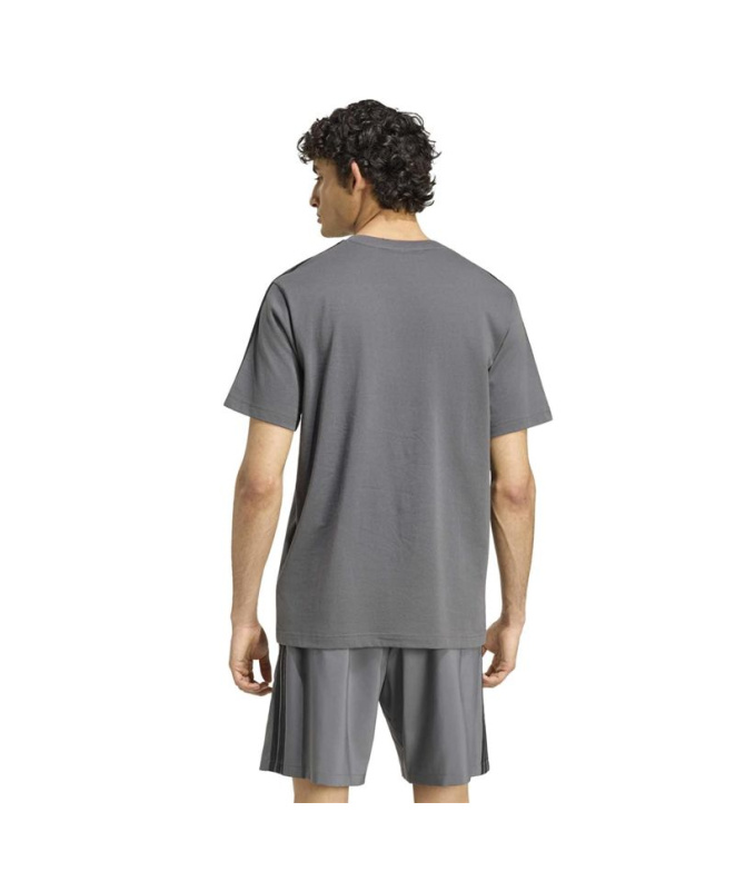 Camiseta adidas M 3 Bandas Sj Lc T Cinza