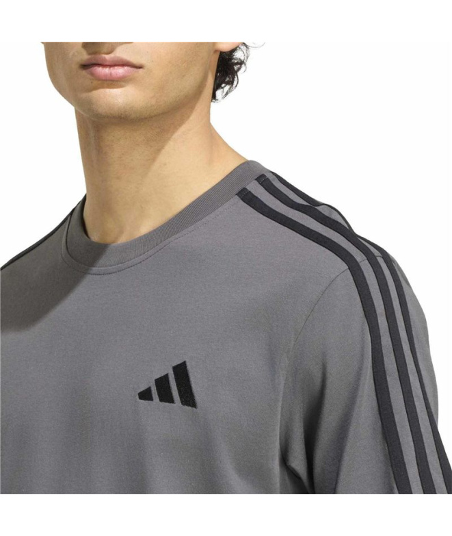 Camiseta adidas M 3 Bandas Sj Lc T Gris