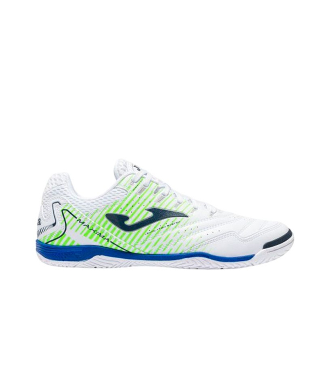 Sapatilhas Futsal Joma Maxima 2602 brancas Homem