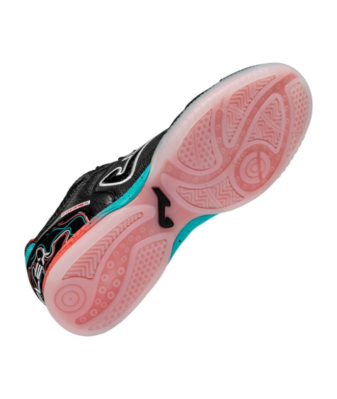 Sapatilhas Futsal Joma Top Flex 2631 pretas Homem