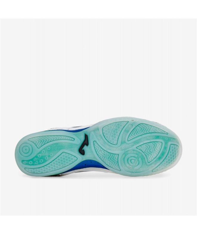 Sapatilhas Futsal Joma Top Flex 2632 brancas Homem