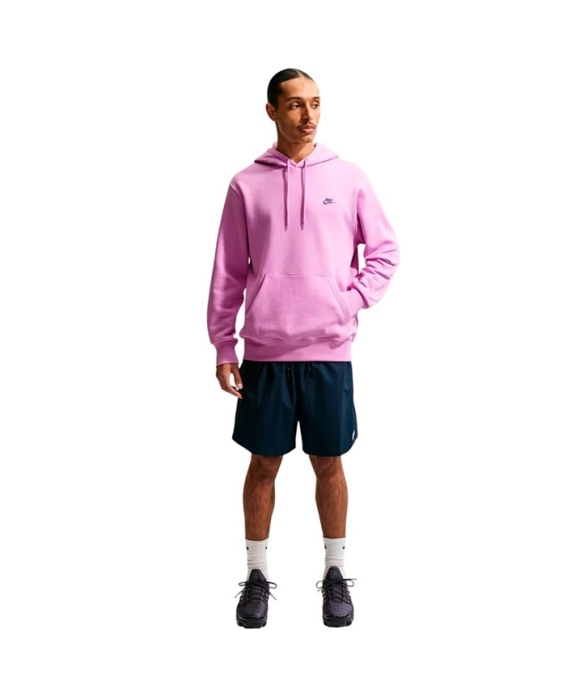 Sudadera Nike Club Bb Po Hoodie Hombre Morado