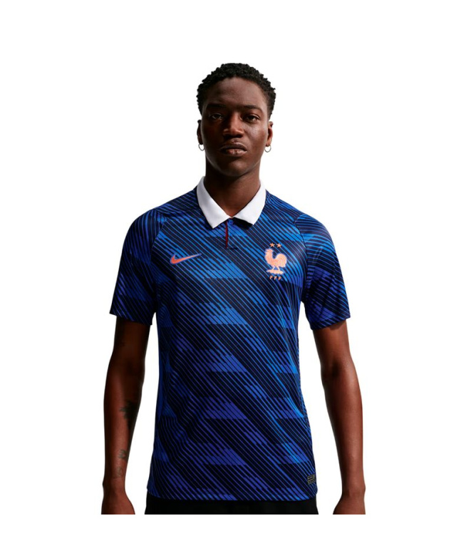 T-shirt Football bleu Homme Nike FFF DF JSY SS...
