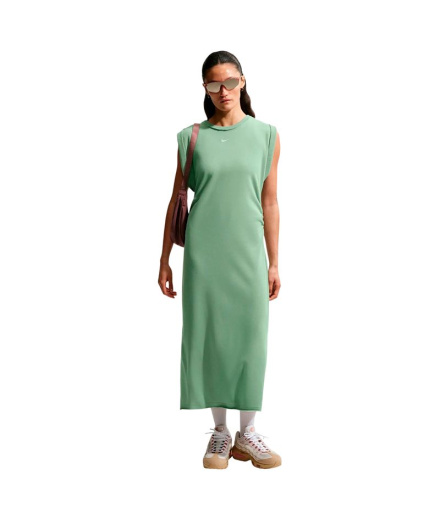 Vestido Nike Nsw Chll Ft Dress Mujer Gris