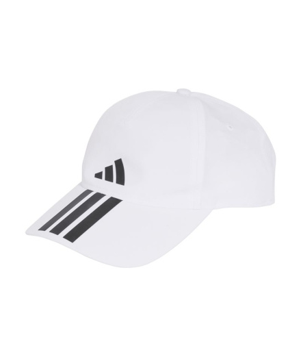Casquette adidas BB 3 bandes Fitness Blanc/Noir