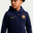 Moletom Futebol Menino Nike FC Barcelona NSW Club PO Hoodie CE - Azul