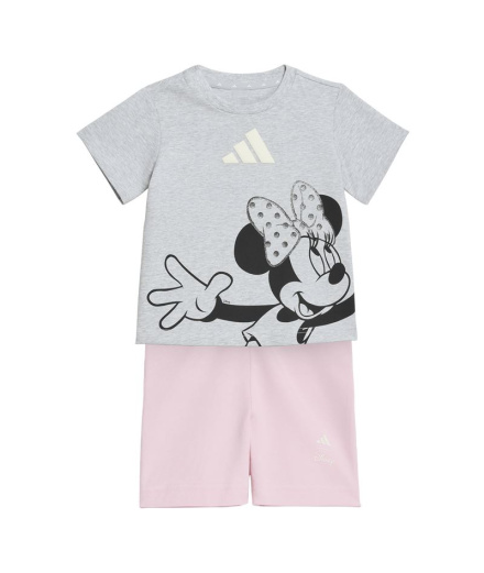 Set Infantil adidas Disney Minnie Mouse cinza mescla...