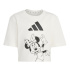 Camiseta Infantil adidas Minnie Mouse, cor off-white/preta