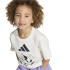 Camiseta Infantil adidas Minnie Mouse, cor off-white/preta