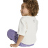 Camiseta Infantil adidas Minnie Mouse, cor off-white/preta