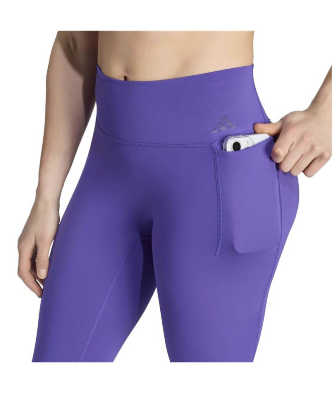 Collant Fitness adidas Opt 7/8, Collants L, violet