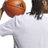 Camiseta de Baloncesto adidas Collegiate T Hombre Gris claro