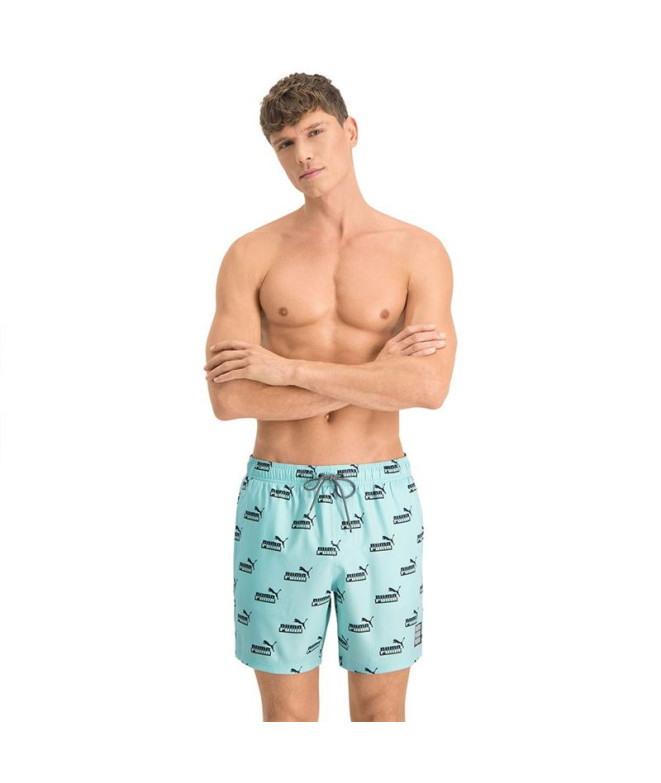 Bañador de natación Puma Logo Aop N1 Azul...