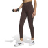Calça Malhas Fitness adidas Opt 3 Stripes 7/8 L marrom