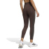 Calça Malhas Fitness adidas Opt 3 Stripes 7/8 L marrom