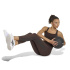 Calça Malhas Fitness adidas Opt 3 Stripes 7/8 L marrom